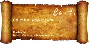 Csurka Adelinda névjegykártya